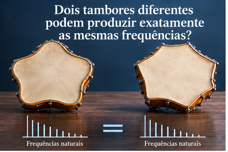 Tambores diferentes com frequências naturais iguais